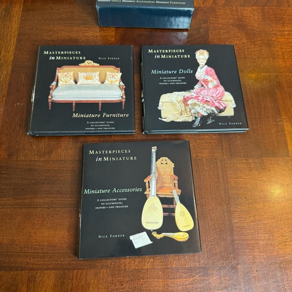 Masterpieces in Miniature Dollhouses by Nick Forder 3 Volumes Books Boxed Set - Picture 5 of 14